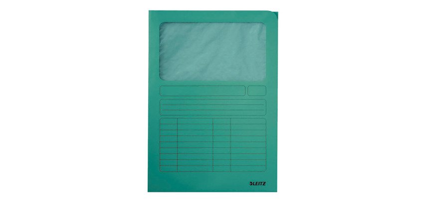 L-mapjes met venster Leitz A4 160 g - Pak van 100