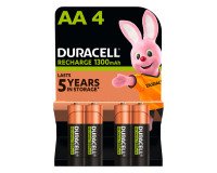 Duracell rechargeable batteries - Pack of 4 AA/HR6 1.2V cells