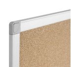 Tableau d'affichage en liège Ayda de Bi-Office, cadre en aluminium, 60 x 45 cm