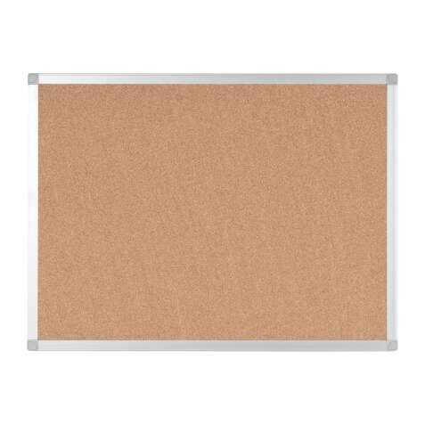 Tableau d'affichage en liège Ayda de Bi-Office, cadre en aluminium, 60 x 45 cm