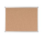Tableau en liège AYDA, cadre alu, 600 x 450 mm