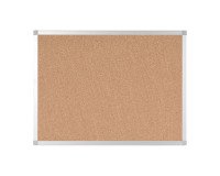 Tableau d'affichage en liège Ayda de Bi-Office, cadre en aluminium, 60 x 45 cm
