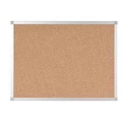 Tableau d'affichage en liège Ayda de Bi-Office, cadre en aluminium, 60 x 45 cm