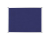 Tableau d'affichage en feutre bleu Ayda de Bi-Office, cadre en aluminium, 60 x 45 cm