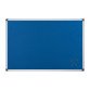 Tableau d'affichage en feutre Maya de Bi-Office, surface en feutre bleu, cadre en aluminium, 90 x 60 cm