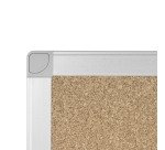 Tableau d'affichage en liège Ayda de Bi-Office, cadre en aluminium, 60 x 45 cm