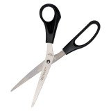 Pair of scissors for right-handed people with sharp edges 21 cm black