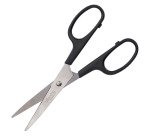 Ciseaux ambidextres bouts pointus 17 cm noirs