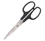 Ciseaux ambidextres bouts pointus 17 cm noirs