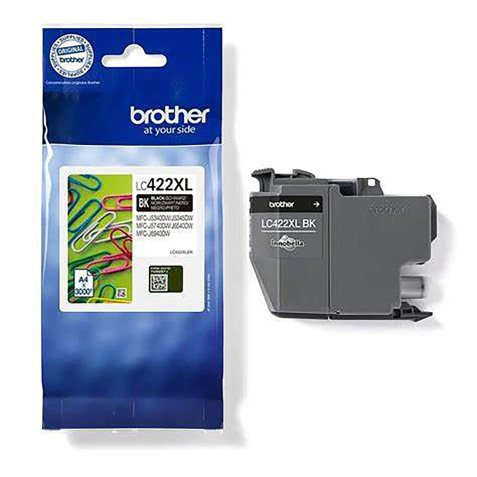 Cartuccia inchiostro Brother originale LC422XLBK nero 3000 pagine