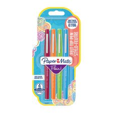 Penne con punta in fibra Paper Mate Flair assortiti 4 pezzi