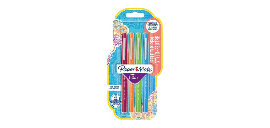 Penne con punta in fibra Paper Mate Flair assortiti 4 pezzi
