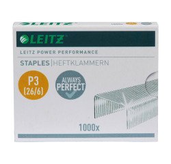 Heftklammern Leitz P3 Power Performance 26/6 verzinkt - Box mit 1000 Stück