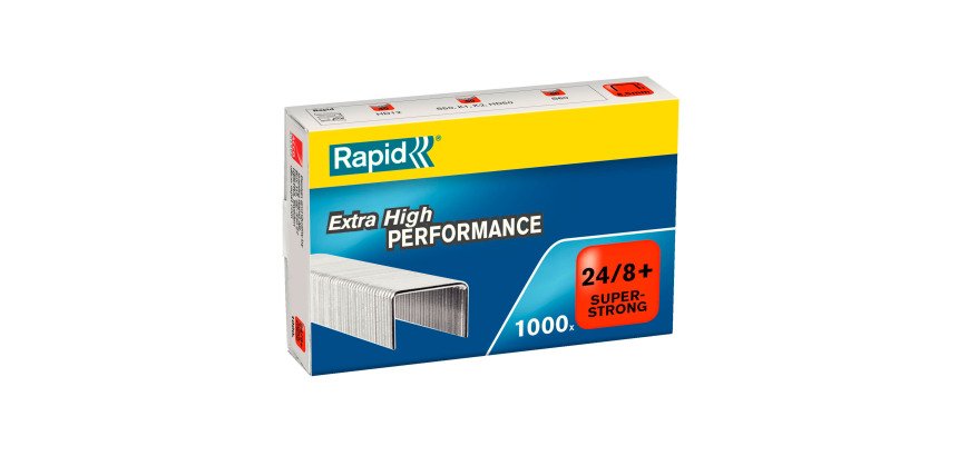 Agrafe Rapid Super Strong 24/8 galvanisée - Boîte de 1000
