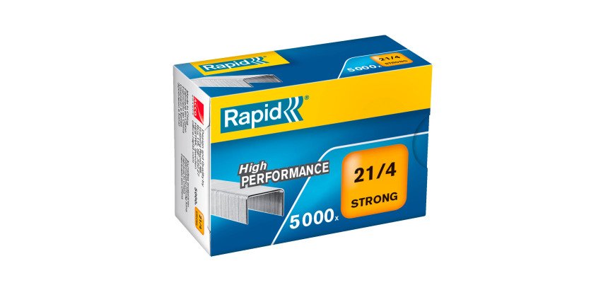Agrafe Rapid 21/4 Strong galvanisée - Boîte de 5000