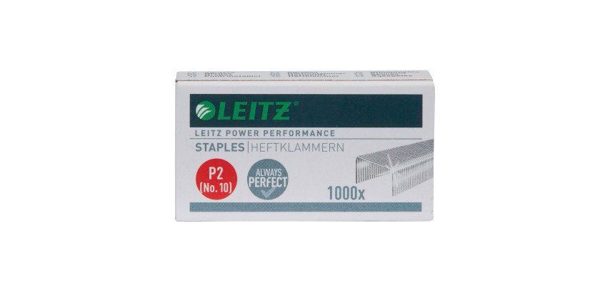 Agrafe Leitz P2 Power Performance n°10 galvanisée - Boîte de 1000