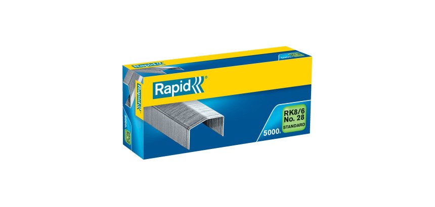 Agrafe Rapid RK8/6 galvanisée - Boîte de 5000