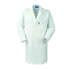 Bata blanca de trabajo para hombre 100% algodón