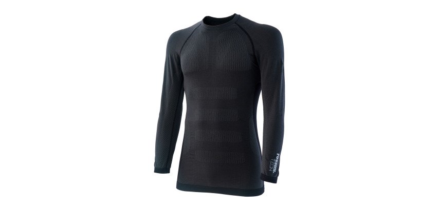 t-shirt thermorégulateur à manches longues noir