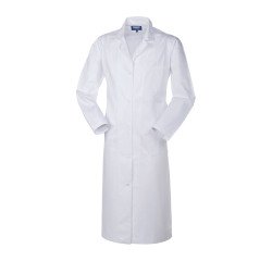 Bata sanitaria médica para mujer 100% algodón.