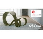 Sgabello ergonomico Moon scocca colore verde