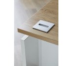 Bureau droit Ineo chêne clair L 160 cm