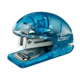 Mini agrafeuse de bureau Rapid Baby Ray F4 bleu - agrafes 24/6 et 26/6 - capacité de 10 feuilles