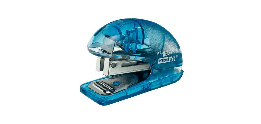 Mini agrafeuse de bureau Rapid Baby Ray F4 - Agrafes 24/6 et 26/6 - Capacité de 10 feuilles