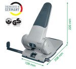 Perforateur gros travaux 2 trous Heavy Duty 5180 Leitz - Capacité 65 feuilles