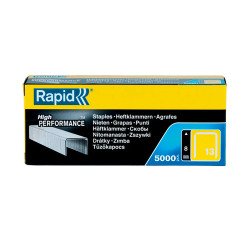 Agrafe Rapid 13/8 galvanisée - Boîte de 5000