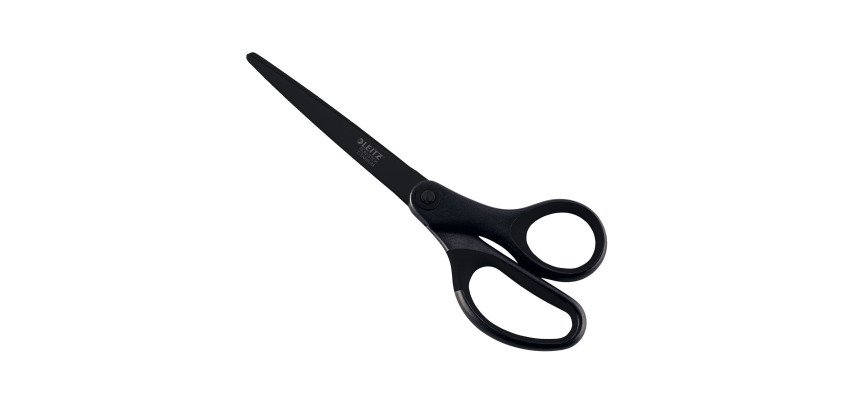 Leitz schaar, 18 cm, anti-klevend titanium, zwart