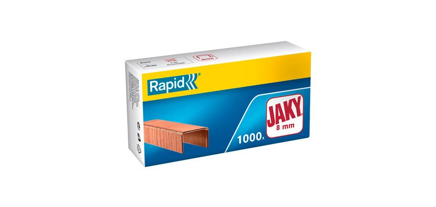 Agrafe Rapid JAKY 8 cuivrée - Boîte de 1000