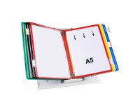 Expositor de sobremesa metálico Tarifold con 10 fundas A5