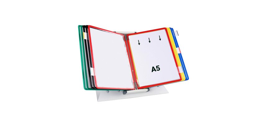 Expositor de sobremesa metálico Djois con 10 fundas A5