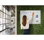 Tableau blanc laqué cadre aluminium Earth Bi Office