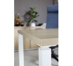 Bureau droit L 140 cm chêne clair Exprim