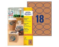 Etichette autoadesive Avery in carta kraft 63,5 x 42,3 100% riciclate