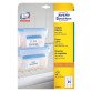 Etichette bianche in carta specifiche per freezer Avery 63,5 x 33,9 mm, adatte a stampanti Laser e Inkjet