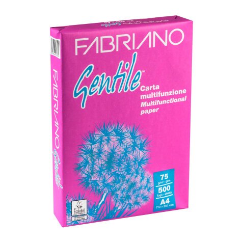 Carta per fotocopie  Fabriano Gentile A4 75gr risme da 500 fogli