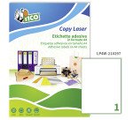 Etichette autoadesive Tico 210x297 in carta bianca 1 etich/foglio 100 etich/pacco