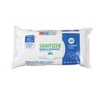 Lingettes nettoyantes désinfectantes mains et surfaces Sanitizer - Paquet de 80