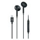 Auricolari UP1300 earphones USB-C Nero