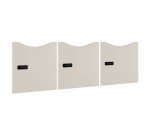 Lot de 3 portes Lockers laquées