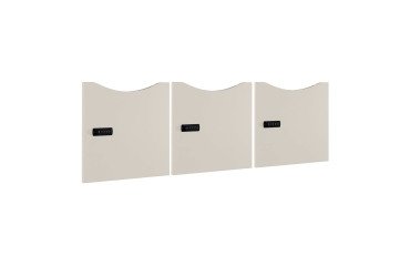 Set of 3 lacquered color lockers doors - Code lock