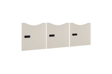 Lot de 3 portes Lockers laquées couleur -  Serrure à code