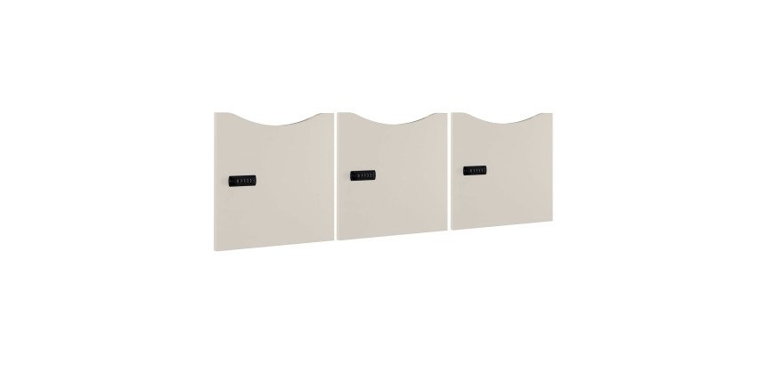 Lot de 3 portes Lockers laquées