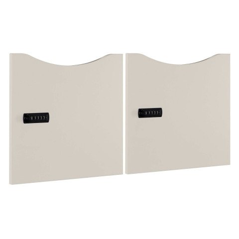 Juego de 2 puertas Lockers - gris perla