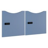 Lot de 2 portes laquées Lockers - serrure à code