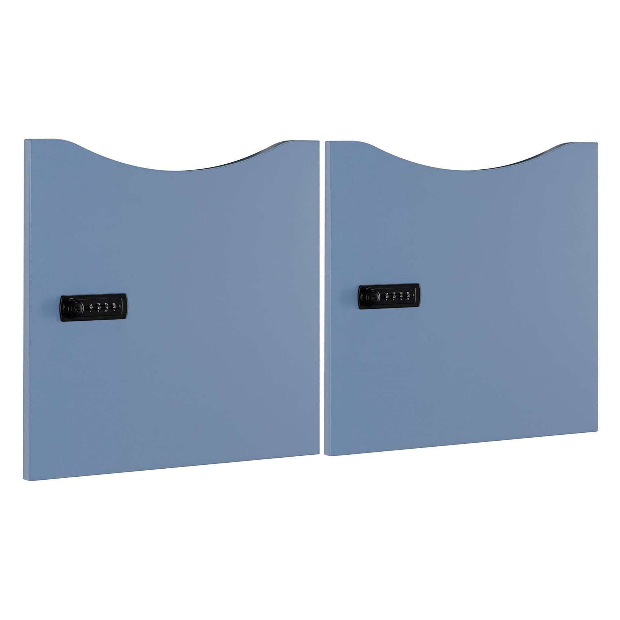Lot de 2 portes laquées Lockers - serrure à code
