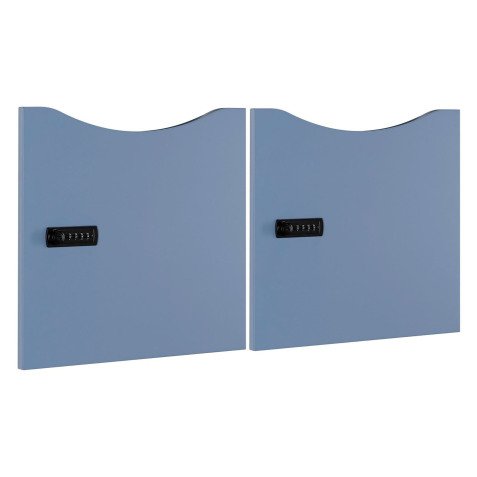 Lot de 2 portes laquées Lockers - serrure à code